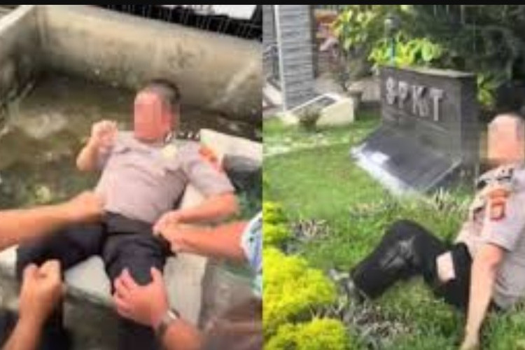 Viral! Polisi Dikejar dan Didorong Hingga ke Parit Tuai Kontroversi, Diduga Karena Masalah Pribadi