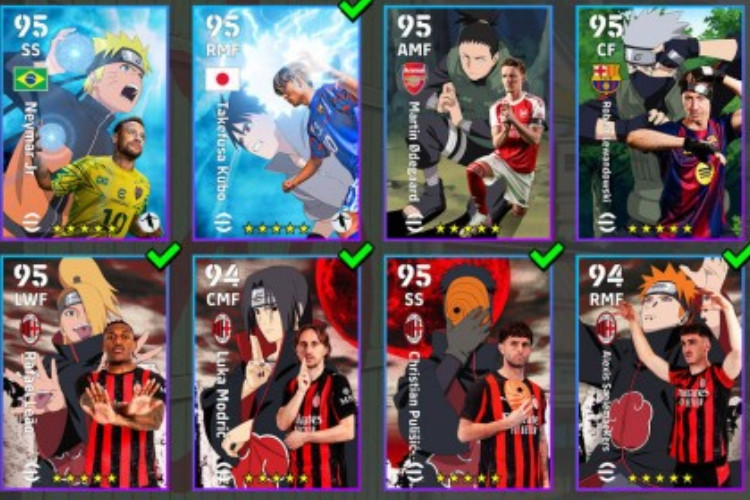 VIRAL! Kolaborasi eFootball x NARUTO SHIPPUDEN Bikin Geger, Hadirkan Neymar Jr dan Takefusa Kubo dengan Skin Limited Edition